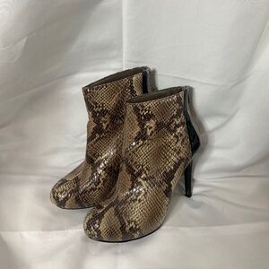 Impo Snakeskin Heeled Boot size 6